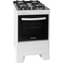 SUGGAR FOGÃO NEO GLASS BRANCO MESA DE VIDRO 4 BOCAS TREMPE 6 APOIOS ACENDIMENTO AUTOMÁTICO FGVNG410BR