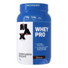 Suplemento Academia Whey Pro Max Titanium Concentrado Pote 1kg
