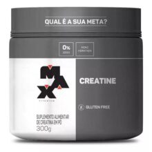 Suplemento Creatina Max Titanium Monohidratada em Pó Pote 300g Creatina Po Sem Sabor