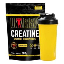 Suplemento Creatina Monohidratada 500g Refil + Coqueteleira – Universal Nutrition