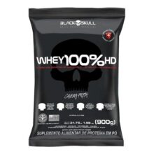 Suplemento em Pó 100% Hd Refil Black Skull – 900g Wpc Wpi E Wph Sabor Chocolate