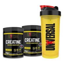 Suplemento Em Pó Creatina Universal Nutrition Aminoácidos Creatina Monohydrate Pote De 200ml + Coqueteleira Universal