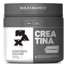 Suplemento em Pó Pote 250g Creatina Creapure Max Titanium Sem Sabor