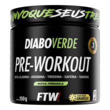 Suplemento Em Pó Pre Treino Pre Workout Pote 150g Sabor Frutas Amarelas Ftw – Diabo Verde