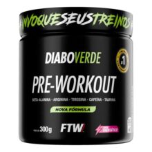 Suplemento Em Pó Pre Treino Pre Workout Pote 300g Sabor Energético Ftw – Diabo Verde