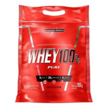 Suplemento Whey Protein Concentrado Sabor Chocolate Pouch Com 900g Integralmédica