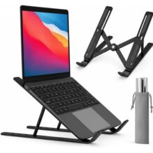 Suporte Ajustável para Notebook – Base Ergonômica Antiderrapante e Dobrável para Apoio de Notebook e Laptops – Compatível com Todas as Marcas Ideal pa