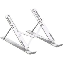 Suporte de Mesa Portátil para Notebook/Laptop de 10″ a 17,3″, 10 Níveis de Regulagem, Dobrável, Inclui Bolsa de Transporte, Branco, NTB8520W, ELG