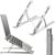 Suporte para Notebook Tablet Linha Premium em Alumínio Dobrável e Ergonômico Para Mesa Portátil Ajustável 6 Ângulos com Apoio Universal Compativel Ipad, Hp, Dell,Lenovo-Com estojo para armazenagem