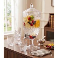 Suqueira Jarra Cristal Acrílico Diamond Água Suco 4,5l Xplast