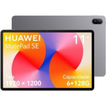 Tablet, HUAWEI MatePad SE 11, 6+128GB, Tela HUAWEI FullView de 11″ para Conforto Visual，Superbateria de 7700 mAh 22,5W，Câmera Traseira 8 MP，Câmera Fro