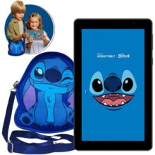 Tablet Positivo Vision Tab 7 Stitch – Processador Octa-core 3gb Ram 64gb Armazenamento, Tela 7 Ips, Bateria 3100mah, Android 14 Go, Wi-fi – Preto – Inclui 2 Itens De Proteção (capa e bolsa)