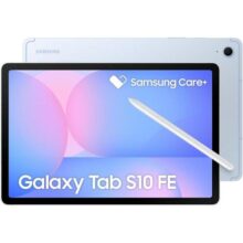 Tablet Samsung Galaxy Tab S10 FE, Azul, 10.9″, Wifi, 128GB, 8GB RAM, Camera Traseira de 13MP, Câmera Frontal de 12MP Ultra Wide, Wifi 6, IP68, Android 15