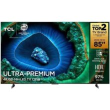 TCL Smart TV 85 Polegadas 4K QD-MiniLED C855 Google TV HDR Wi-Fi Bluetooth Dolby Vision e Atmos 144Hz