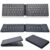 Teclado Bluetooth dobrável teclado dobrável sem fio recarregável portátil e fino adequado para laptop desktop PC iPa