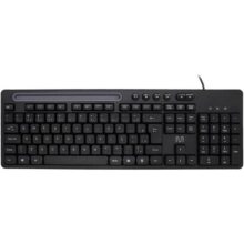 Teclado Com Fio Conexão USB Teclas Multimídia Slot p/Tablet até 10″ Preto Multi – TC262