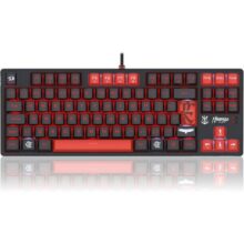 Teclado Gamer Redragon Flamengo Nation Preto e Vermelho LEDs Vermelho e Branco Switch Marrom FL576