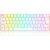 Teclado Mecânico Gamer Redragon Draconic Pro RGB Branco Switch Marrom ABNT2