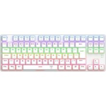 Teclado Mecânico Gamer T-Dagger Bora Iluminação Rainbow T-TGK313W-BR