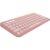 Teclado sem fio Logitech Pebble Keys 2 K380s com Conexão Bluetooth Easy-Switch e Pilha Inclusa – Compatível com PC, Mac, Chrome OS, Android, iOS e Apple TV, Layout US – Rosa