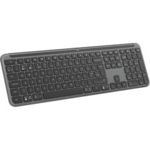 Teclado sem fio Logitech Signature Slim K950 Com Easy-Switch para até 3 dispositivos, Digitação Silenciosa, Conexão Bluetooth ou Receptor USB Logi Bolt Incluso e Layout US INTL – Grafite