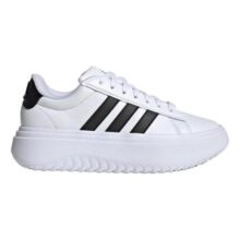 Tênis Adidas Grand Court Platform Suede Feminino – Preto+Branco