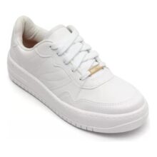 Tênis Casual Branco Feminino Sola Reta Vizzano Confortável