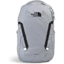 THE NORTH FACE Mochila para laptop Vault Everyday – livre de PFAS, Cinza médio mesclado escuro/preto TNF, One Size, Mochila para laptop Vault Everyday | Bolsa de viagem com acabamento repelente à água