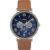 Timex Southview Relógio multifuncional com pulseira de couro de 41 mm Bronzeadoazul One Size Pulseira de couro multifu