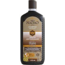 TIO NACHO Shampoo Antiqueda Hidratante com Henna Egipcia e Geleia Real para Cabelos Grisalhos, Fortalecimento e Nutrição Profunda dos Fios 415 ml 1-Pack