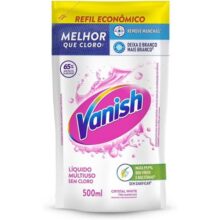 Tira Manchas Vanish Líquido Crystal White para roupas brancas Refil Econômico 500ml