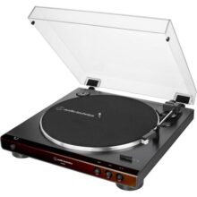Toca-Discos Vinil Audio-Technica Automático AT-LP60X-BW, Marrom, Bivolt