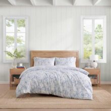 Tommy Hilfiger – Conjunto de edredom roupa de cama de algodão luxuosamente macio com fronhas combinando design abstrato