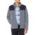 Tommy Hilfiger Jaqueta masculina clássica de lã polar com zíper frontal Azul-marinhocinza claro P