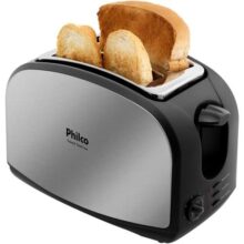 Torradeira, French toast inox, 900w, Preto, 220V, Philco