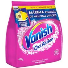 Vanish Tira Machas Em Pó Multi Power Oxi Action 400G Refil Econômico Para Roupas Coloridas