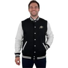 Vantage Apparel Jaqueta de lã masculina universitária estilo Letterman, Colorado Buffaloes