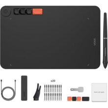 VEIKK Mesa Digitalizadora Tablet Gráfico Voila L 25,4 x 15,2 Cm, Tablet De Arte Digital Com 4 Teclas De Teclado Personalizadas Substituíveis, 8.192 Níveis Para Windows/mac Os/linux/chromebook