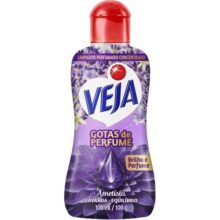 Veja Gotas de Perfume Ametista Lavanda Limpador Perfumado Concentrado 100 ml