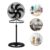 Ventilador Coluna Turbo 6 Pás Diâmetro 50cm Ajustável 3 Em 1
