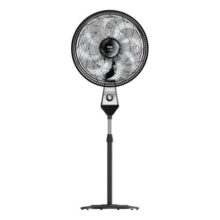 Ventilador De Coluna Silencioso Wap Flow Turbo 180w 8 Pás Com Ajuste De Altura E 3 Velocidades 50 Cm 60 Hz Preto 127v Cinza Plástico