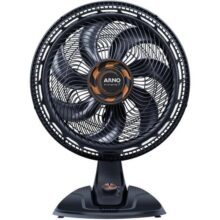 Ventilador de Mesa Arno X-TREME 7 Cinza 40cm VE71, 150W, 7 Pás, 3 Velocidades, Oscilação 80º, Power Zone, Modo Noturno Silencioso, 220V
