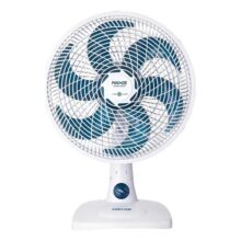 Ventilador De Mesa Mondial Maxis V30mxw 30cm Com 6 Pás, 3 Velocidades E 50w – Branco / Azul – 110v