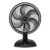 Ventilador de mesa Philco Mega Turbo 40 PH turbo com 6 pás cinza estrutura preto, 40cm de diâmetro