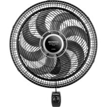 Ventilador de Parede 40cm Super Turbo 8 Pás, Mondial, Preto/Prata, 140W, 220V – VTX-40P-8P