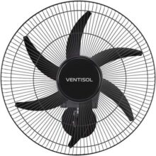Ventilador de parede Ventisol Turbo 6 Steel Osc, 6 pás, 50cm, 200w – Bivolt