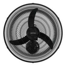 Ventilador Oscilante De Parede Ventisol New 3 Pás 50cm 1300rpm Preto 127v