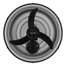 Ventilador Oscilante De Parede Ventisol New 3 Pás 50cm 1300rpm Preto 127v