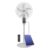 Ventilador pedestal c 9 velocidades e 5 pás Bak dualflex c bateria recarregável e placa solar