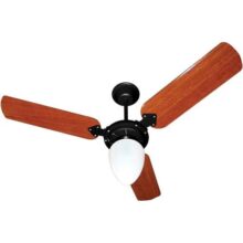 Ventilador Pera New 110/127V 3P, Tron, Preto/Mogno